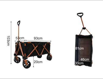 China Modern Desgin Light Weight Fold Up Portable Mini Folding Luggage Outdoor Wagon Trolley for sale