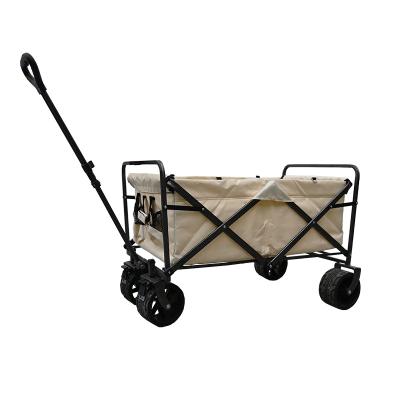 China Large Capacity Modern Folding Camping Desgin Beach Service Cart Foldable Outdoor Cart for sale