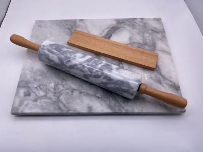 Chine Cutomized Logo Granite Stone Rolling Pin a poli lisse à vendre