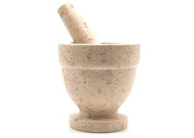 China Grinder Marble Stone Mortar And Pestle Kitchen Cooking Tool Spice Herb 4 Inch for sale