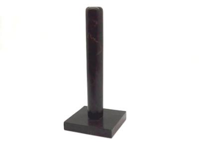 China 29cm Stone Paper Towel Holder , Black Marble Paper Towel Holder Polished for sale