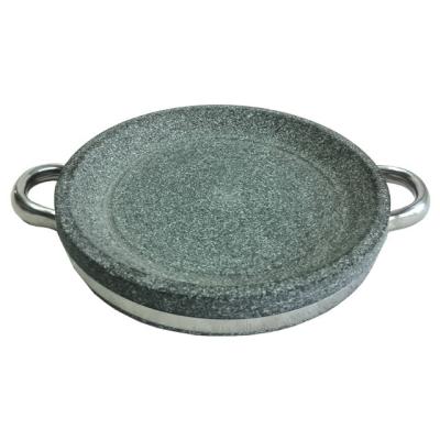 China BARBECUEgraniet Dia 24cm Platen van de Steengrill om het Koken Pottengrijs Te koop