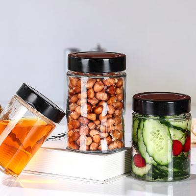 China Bulk Freshness Preservation Glass Jar Suppliers High Quality Screw Cap Lids Various Capacity Storage Around Food Jar Glass for sale