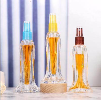 China Luxury Perfume 10ml 15ml Mermaid Fishtail Shaped Empty Refill Glass Spray Perfume Bottle With Plastic Cap for sale