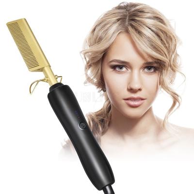 China Best Vapor Nondisposable Hair Straightener Brush New Arrival Infrared Ceramic Hair Straightening Iron Flat Straightener for sale