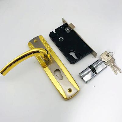 China Construction Type Mortise Door Lock Wooden Door Cylinder Lock Set For Interior Door for sale