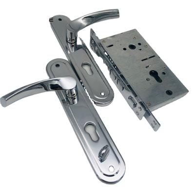 China A80 Classic Elegant Aluminum European Door Lock Mortise Construction Door Lock for sale