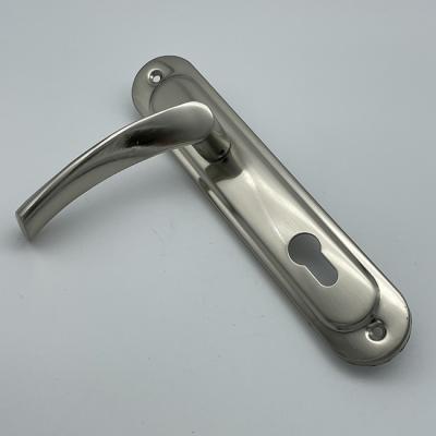 China Modern European Aluminum Furniture Door Handle For Mortise Door Lock for sale