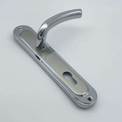 China Furniture Modern Classic European Large Size Aluminum Door Handle For Mortise Door Lock for sale