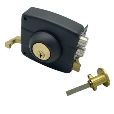 China South America Brass Door Lock Cylinder 100mm Rim Construction Anti-theft Door Lock for sale