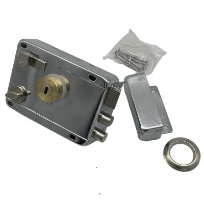 China Brass Cylinder Anti-theft Rim Household Door Lock European Rim Lock for sale