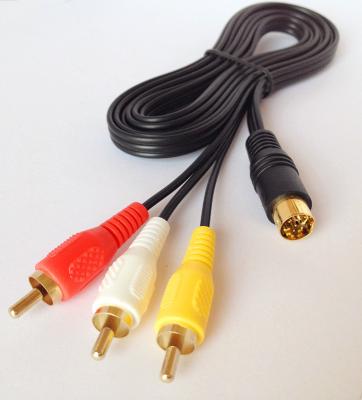 China Saturn AV Cable for SEGA MASTER SYSTEM MEGADRIVE TV / AV RCA CABLE/LEAD for sale