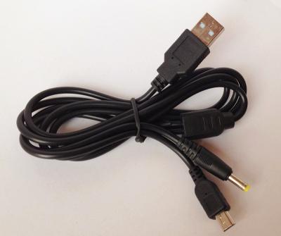 Κίνα Μαύρο USB στο καλώδιο 1.2M χρέωσης στοιχείων MINI5P & PP 2in1 USB προς πώληση