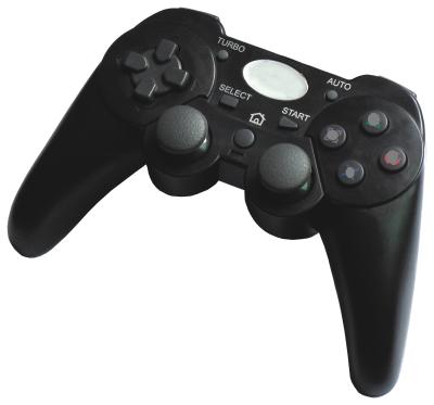 Chine Retour sans fil de vibration de double de contrôleur de jeu de l'ABS 2.4G Sixaxis USB pour le jeu de Vedio à vendre