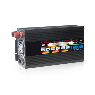 China 1500 Watt Modified Wave Inverter With UPS Conversion Function Charger Inverter For Car 360*150*90mm for sale