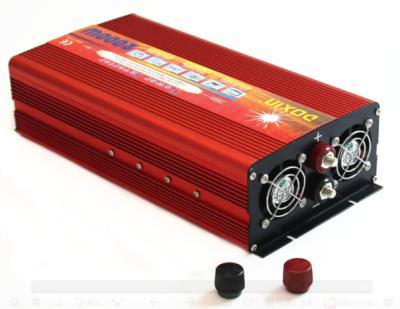 China High Power Wave Corrected Inverter With Red Housing And Dual Fans 2000 Watt Power Inverter 280*150*90mm for sale