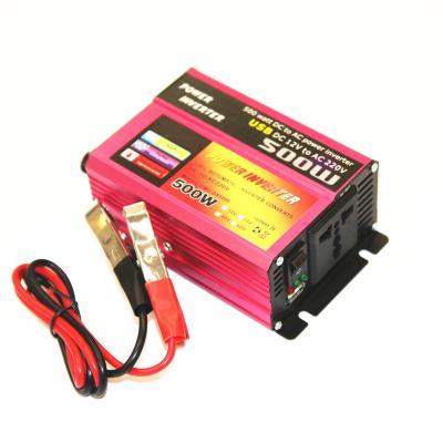 China 500W Portable Sine Wave Inverter Modified Inverter General Solar Inverter For Car With USB 126*95*55mm for sale