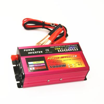 China Power Inverter 12V 24V Dual Input 1000W Modified Sine Wave Inverter DC To AC Car Inverter 166.7*95*55mm for sale