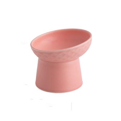 China New Viable Ceramic Dog Bowl Foot Protection Cervical Vertebrae Cat Dog Food Bowl High Pet Supplies for sale