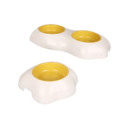 China New Viable Border Plastic Pet Bowl Cat And Dog Anti Spill Drinking Water Pet Bowl for sale