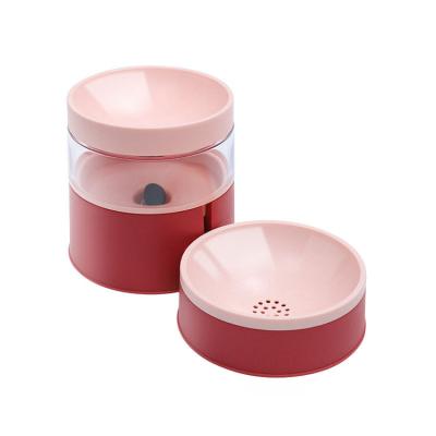 China The New Viable Border Automatic Pet Bowl Neck Guard Water Dispenser Cat Bowl Water And Dog Food Dual Function Basin for sale