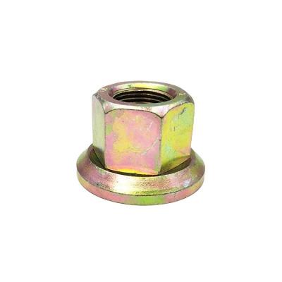 China Bus Model Stainless Steel Hexagon Nut with Flange and Color Galvanized Wheel Nut for sale