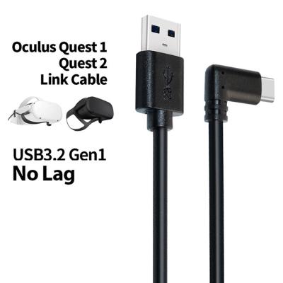 China MP3/MP4 USB 3.2 Gen1 Data Cable Player 3m 5m VR Cable Link Right Angle Type C 3.1 Selectable For Link USB C Steam VR Search 2 Oculus for sale