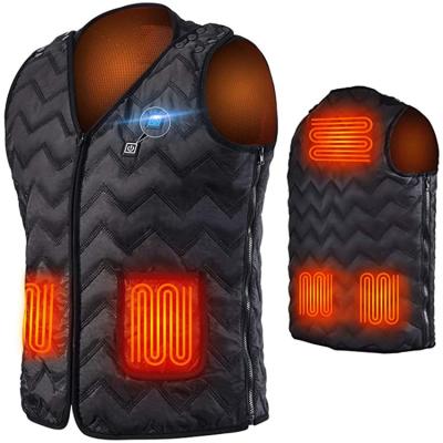 China Anti-Wrinkle Waist USB Body Warmer Thermal 5 Adjustable Heating Pads Electric Vest Vest Heated Vest for Men or Women for sale