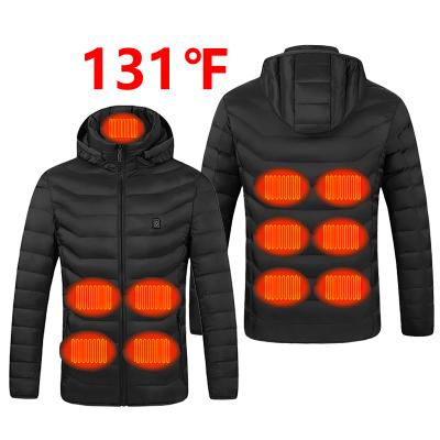 China Winter Men Lightweight USB Warm Comfortable Zipper Windproof Women Charging Smart Electric Heated Jacket 2 4 9 11 Heating Pads for sale