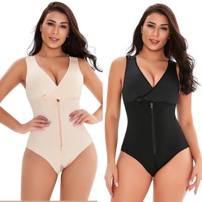 China Puerperal Plus Size Breathable Women Adjustable Straps Slimming Open Thong 5X 6X Full Body Shaper Crotch Jumpsuit Shapewear For Women for sale