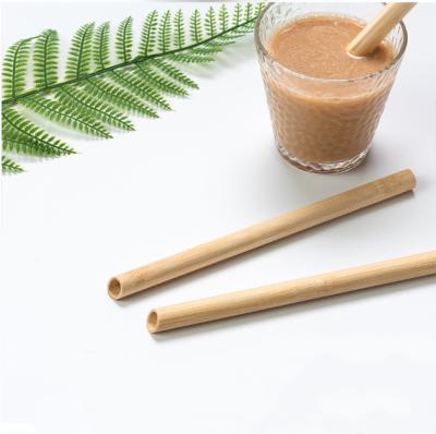 China Sustainable 100% Bamboo Material Coffee Straw Travel Party Cocktail Straws for sale