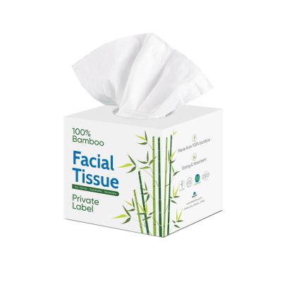 China Box Tissue Private Label 100 Sheets 200 Sheets 3 Ply 4 Ply Facial Tissue for sale