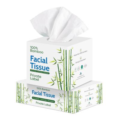 China Eco Friendly Biodegradable White Box Tissue OEM Biodegradable Tissue Paper Boxed Facial Tissue 2ply Tissue Paper Boxed for sale