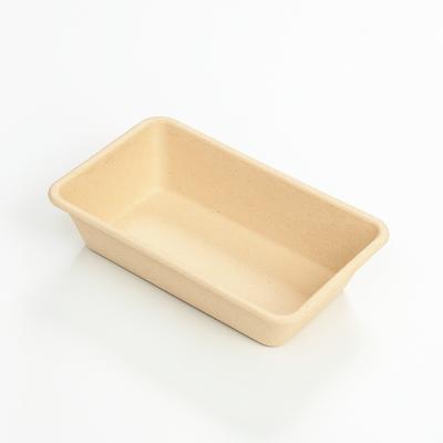 China Waterproof Bamboo Fiber Organizer Hot Dog Burger Paper Tray for sale