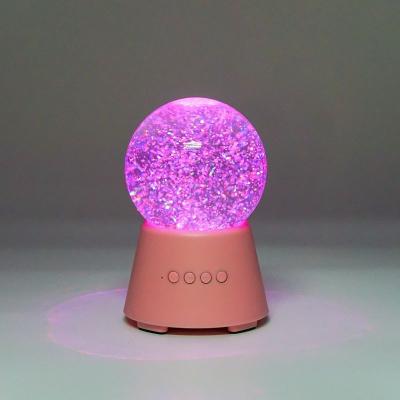 China Mini Magic Crystal Ball Water Dancing Wireless LED Tornado Effect Speaker for sale