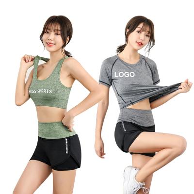 China Wholesale Customized QUICK DRY Women Fitness Yoga Wear Sportswear Sports Gym Clothing Pants 3 Piece Yoga Set for sale