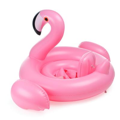 China 32.6 Inch Flamingo Baby Toddler Floats With Ring Children's Floating Seat Swimming Pool Summer Water Party For for sale