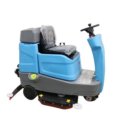 China Hotels Model 860 Lathe On Machine Electric Warehouse Commercial Floor Scrubber Battery Floor Scrubber For Tile Concrete With Brushes for sale