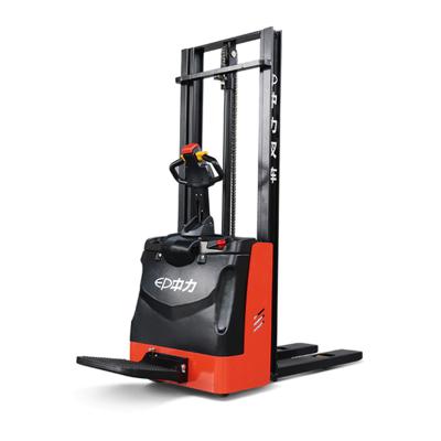 China Hotels RSE151Z 1.5 Ton Rider Type Stand On Electric Stacker for sale