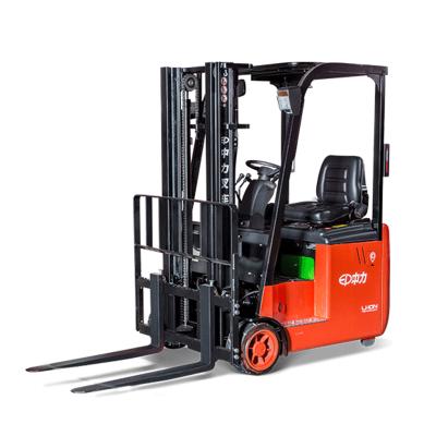 China Hotels 1.5 Ton Small Turning Radius Seated Electric Powered 3 Wheel Mini Forklift for sale