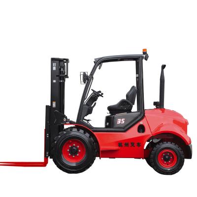 China 2WD 2.5Ton 3Ton 3.5Ton 4WD Rough Terrain Forklift 4x4 Forklift Rough Terrain for sale