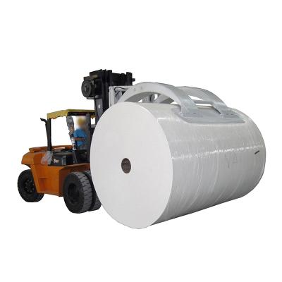 China Flexible or Fixed Arm 3 Ton 3.5 Ton Forklift Attachment Roll Clamp Paper Forklift With Skin Paper Clamp for sale