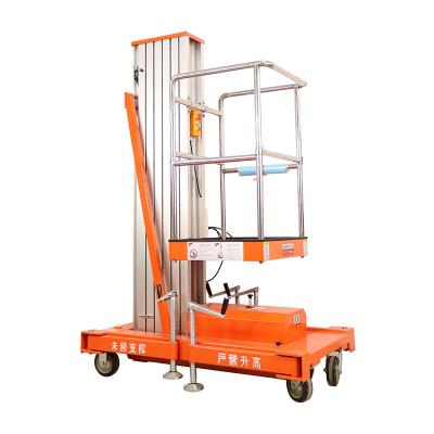 China Decoration of 6-Meter Aluminum Vertical Mast Lift for sale