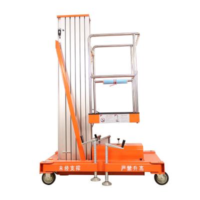 China China YL601 electric aerial work platform swing ladder hydraulic aluminum aerial platform decoration for sale