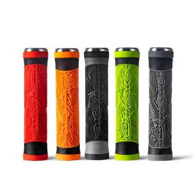 China New Design Silicone Bicycle Grip Grip MTB BMX Road Mountain Bike Grip Cover Non-Slip 100% Non-Slip Bicycle Parts for sale