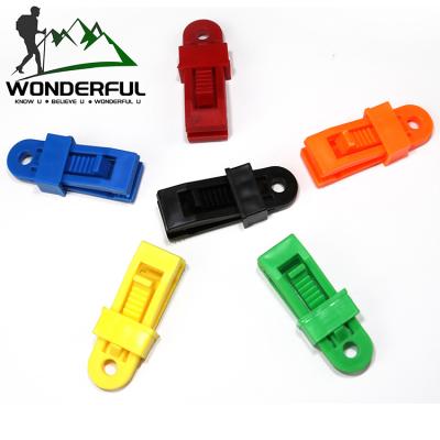 China Fixed Buckle Camping Tent Accessories Plastic Tent Clip Portable Outdoor Windproof Tent Clip for sale