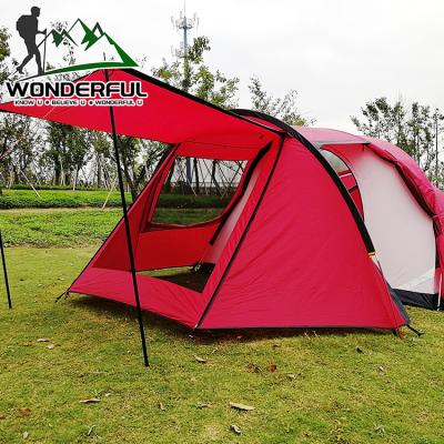 China Mobile Home 4 6 Person Travel Portable Foldable Waterproof Outdoor Hike Camping Tent With Aluminum Pole for sale