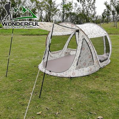 China Double-Layer 2 Folding Portable 3 Person Automatic UV Waterproof Outdoor Travel Anti Noise Rising Camping Up Tent for sale