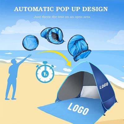 China Custom Portable Anti-UV Privacy Prolonged Type 4 Person Beach Pop Vending Machine Waterproof Tent With Carry Bag for sale