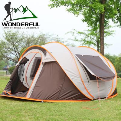 China Mosquito Repellent 3 4 Person 210D Oxford Automatic Quick Opening Waterproof Family Outdoor Travel Increasing Camping Noise Up Tent for sale